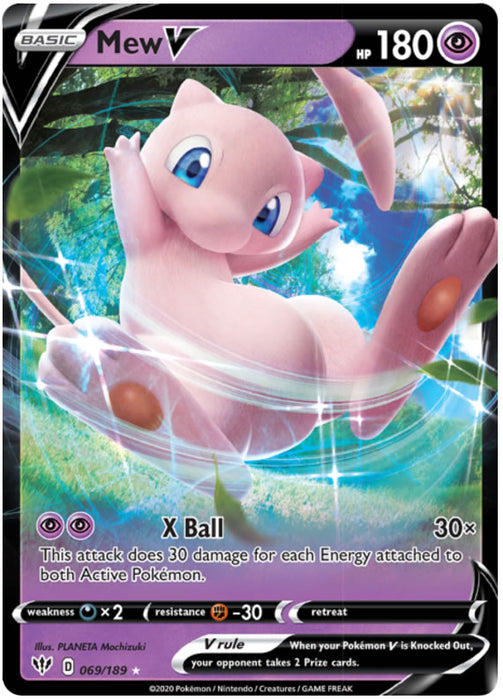 Mew V 069/189 Ultra Rare Pokemon Card (Darkness Ablaze)