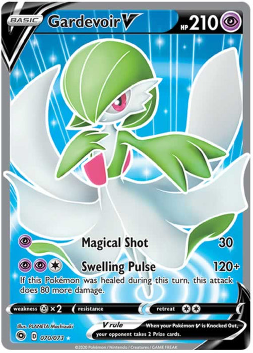 Gardevoir V 070/073 Full Art Ultra Rare Pokemon Card (Champions Path)