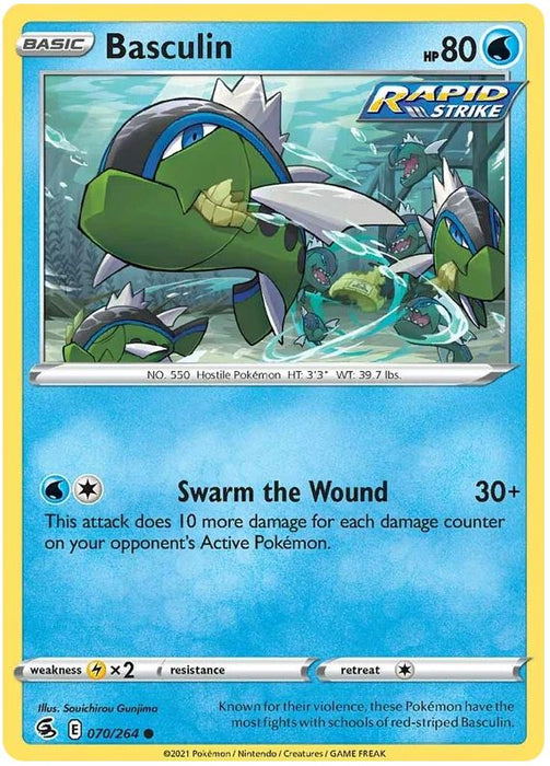 Basculin 070/264 Common Pokemon Card (SWSH Fusion Strike)