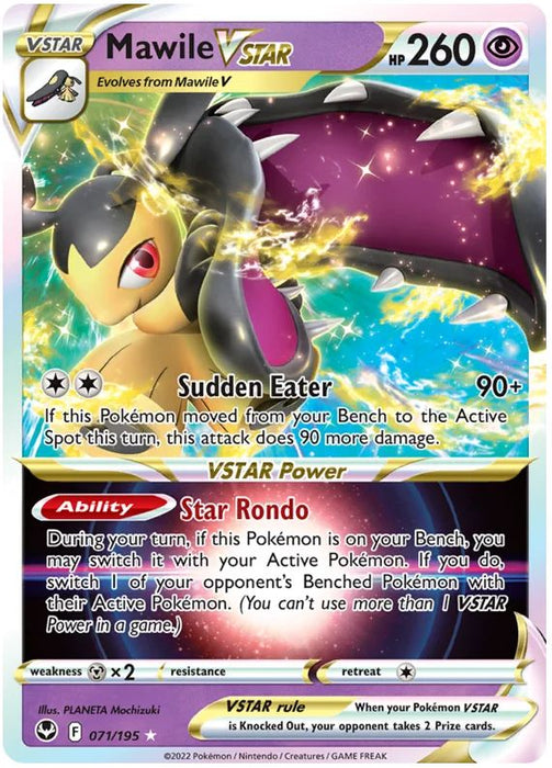 Mawile VSTAR 071/195 Rare  VSTAR Pokemon Card (SWSH Silver Tempest)