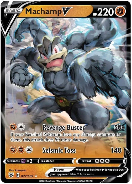 Machamp V 072/189 Ultra Rare Pokemon Card (SWSH Astral Radiance)