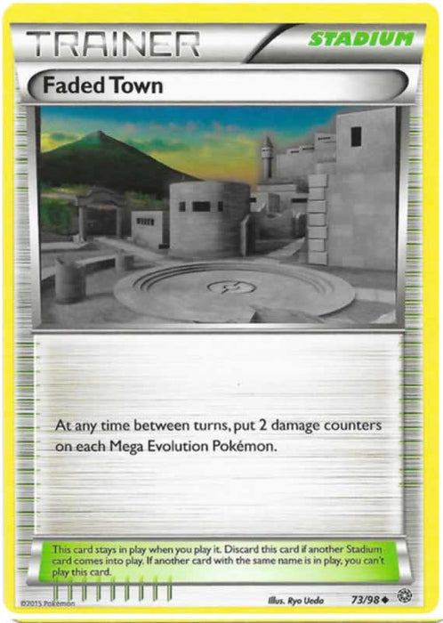 Faded Town 73/98 Uncommon Pokemon Card (XY Ancient Origins)