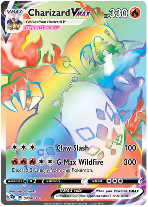 Charizard VMAX 074/073 Secret Rare Pokemon Card (Champions Path)