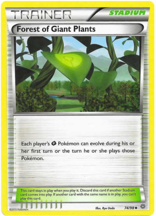 Forest of Giant Plants 74/98 Uncommon Pokemon Card (XY Ancient Origins)