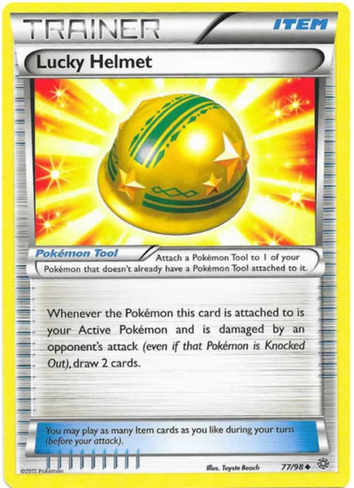 Lucky Helmet 77/98 Uncommon Pokemon Card (XY Ancient Origins)