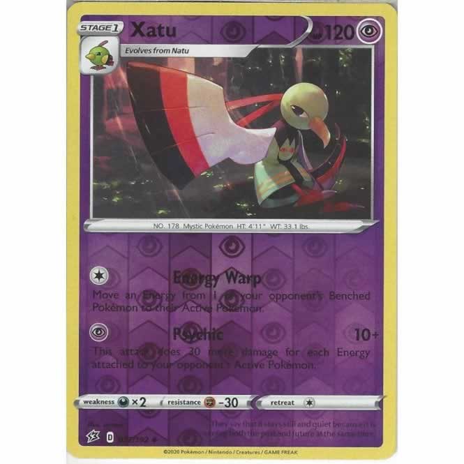 Xatu 077/192 Uncommon Reverse Holo Pokemon Card (SWSH Rebel Clash)