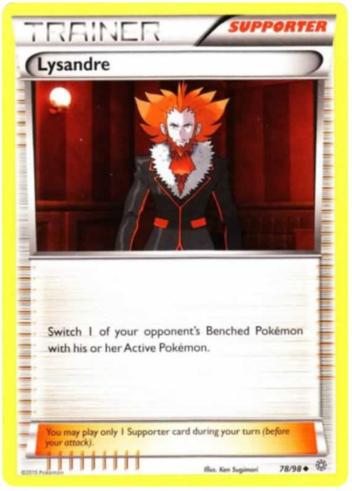 Lysandre 78/98 Uncommon Pokemon Card (XY Ancient Origins)