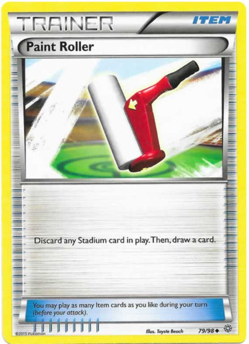 Paint Roller 79/98 Uncommon Pokemon Card (XY Ancient Origins)