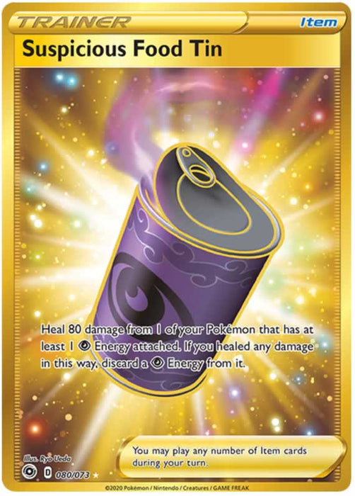 Suspicious Food Tin 080/073 Secret Rare Pokemon Card (Champions Path)