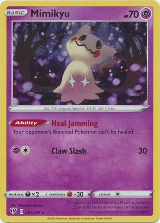 Mimikyu 081/189 Cosmos Holo Alt. Promo Card (SWSH Promo Series / Darkness Ablaze)