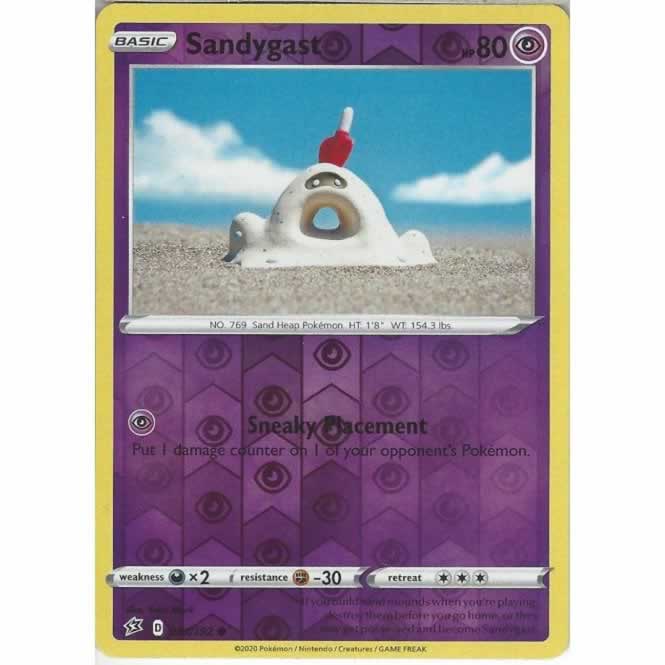 Sandygast 081/192 Common Reverse Holo Pokemon Card (SWSH Rebel Clash)