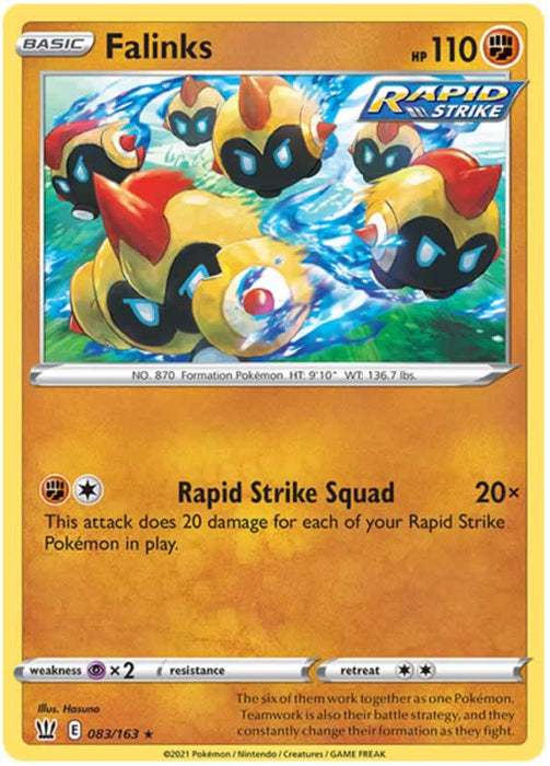 Falinks 083/163 Rare Pokemon Card (Battle Styles)