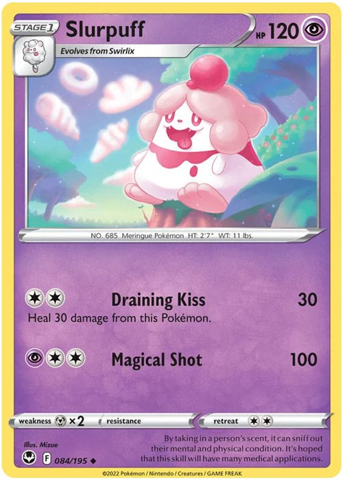 Slurpuff 084/195 Uncommon Pokemon Card (SWSH Silver Tempest)