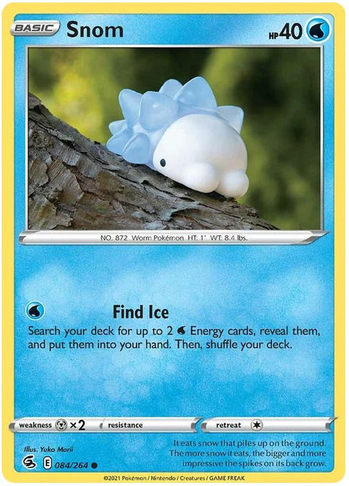 Snom 084/264 Common Pokemon Card (SWSH Fusion Strike)