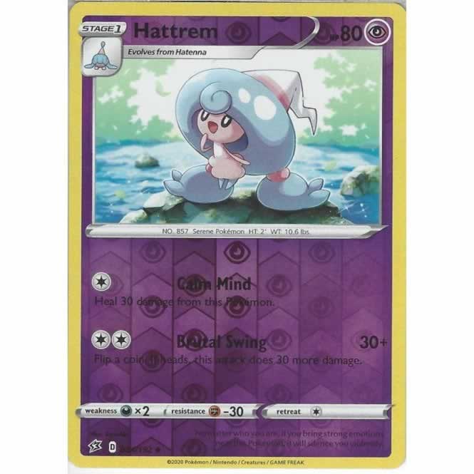 Hattrem 084/192 Uncommon Reverse Holo Pokemon Card (SWSH Rebel Clash)