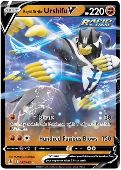 Rapid Strike Urshifu V 087/163 Ultra Rare Pokemon Card (Battle Styles)