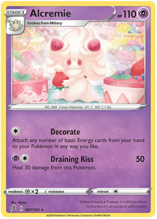 Alcremie 087/192 Rare Pokemon Card (SWSH Rebel Clash)