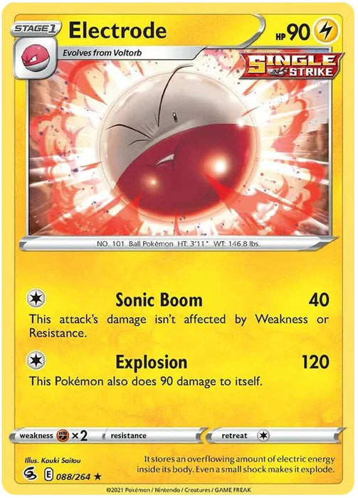 Electrode 088/264 Rare Pokemon Card (SWSH Fusion Strike)