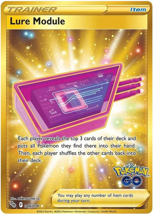 Lure Module 088/078 Rare Secret Pokemon Card (Pokemon GO Special TCG Set)