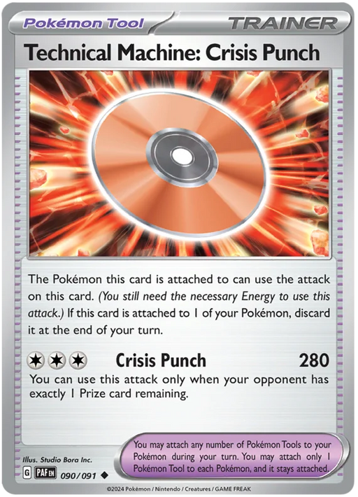 Technical Machine: Crisis Punch 090/091 Uncommon Pokemon Card (SV 4.5 Paldean Fates)