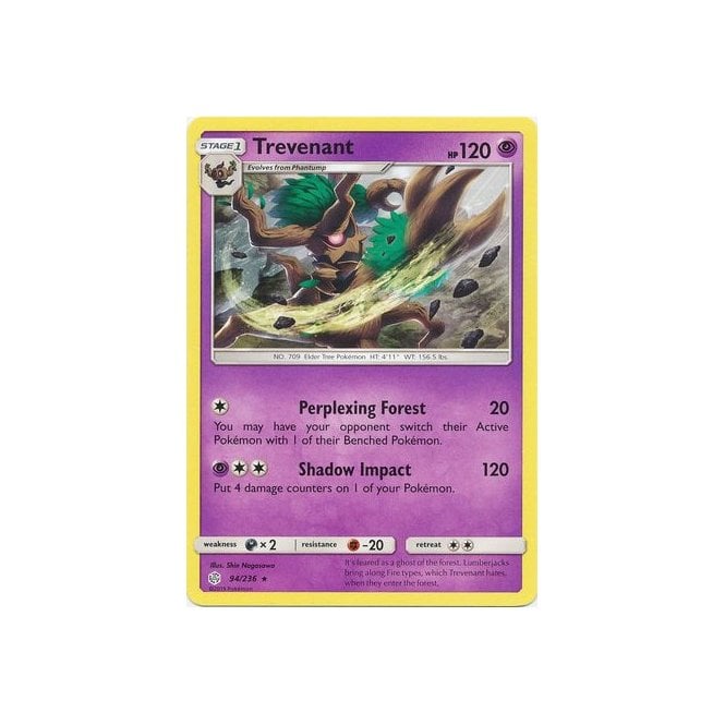 Trevenant 94/236 Rare Pokemon Card (Cosmic Eclipse)