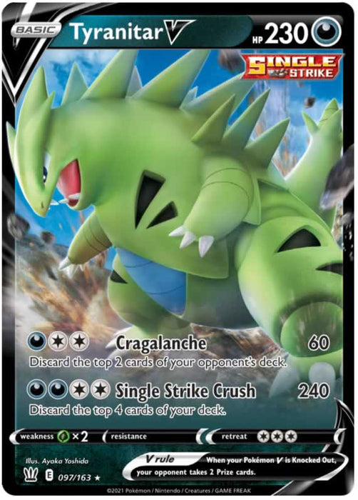 Tyranitar V 097/163 Ultra Rare Pokemon Card (Battle Styles)