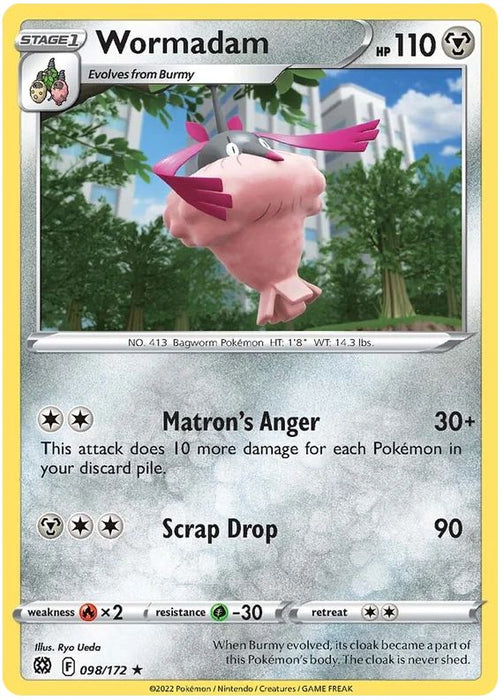 Wormadam 098/172 Rare Pokemon Card (SWSH Brilliant Stars)