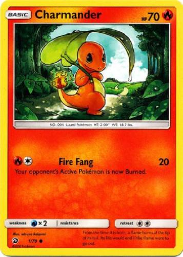 Charmander 1/70 Common Pokemon Card (Dragon Majesty)