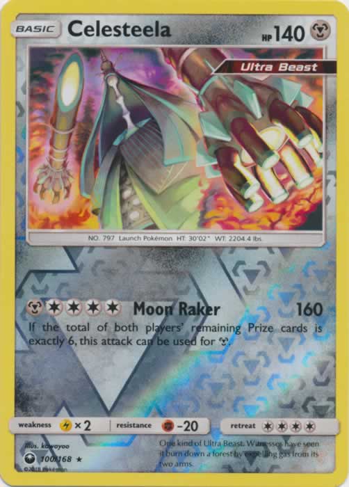 Celesteela 100/168 Rare Holo Reverse Holo Pokemon Card (Celestial Storm)