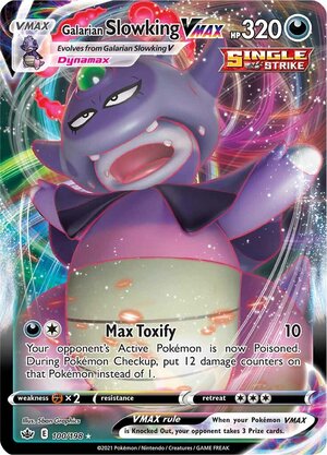 Galarian Slowking VMAX 100/198 Rare VMAX Pokemon Card (SWSH Chilling Reign)