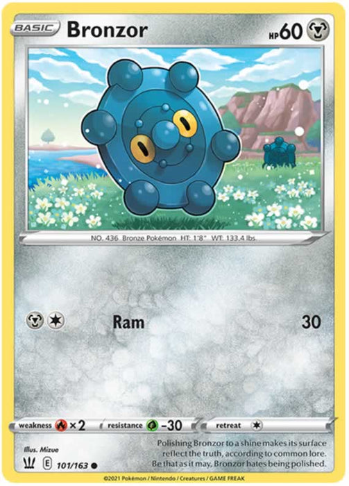 Bronzor 101/163 Common Pokemon Card (Battle Styles)