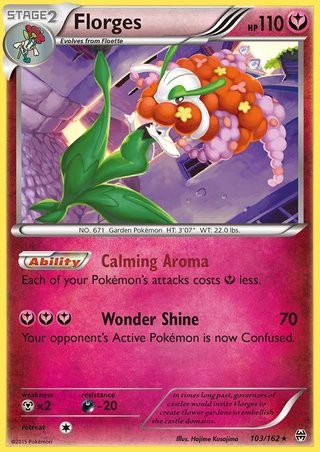 Florges 103/162 Rare Pokemon Card (XY BREAKThrough)