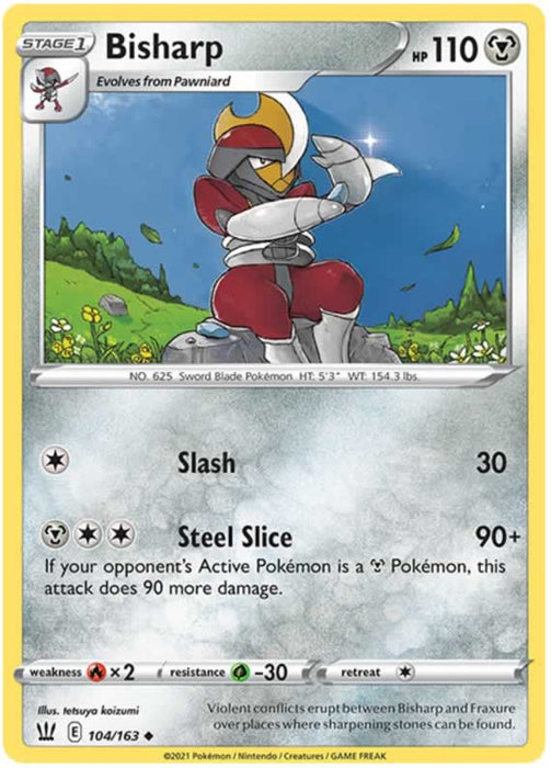 Bisharp 104/163 Uncommon Pokemon Card (Battle Styles)