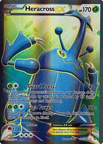 Heracross EX 105/111 Ultra Rare Pokemon Card (XY Furious Fists)