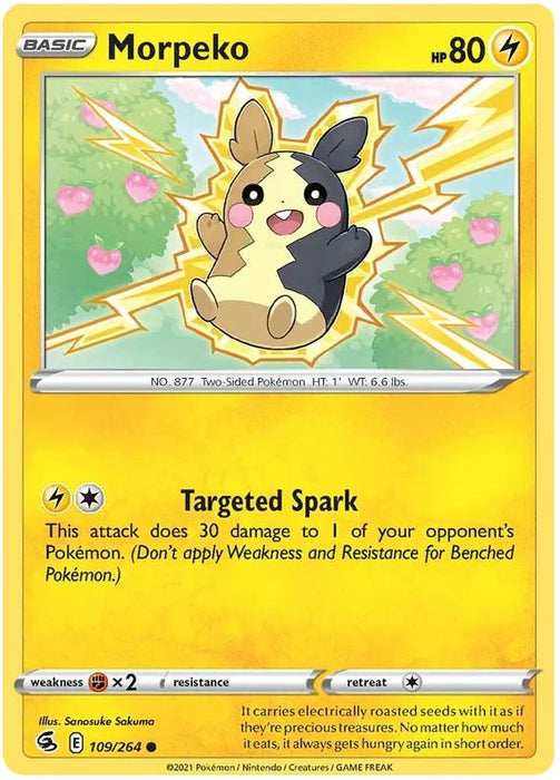 Morpeko 109/264 Common Pokemon Card (SWSH Fusion Strike)