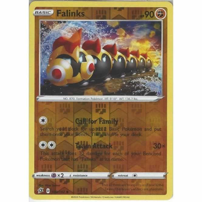 Falinks 109/192 Uncommon Reverse Holo Pokemon Card (SWSH Rebel Clash)