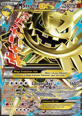 magearna ex pokemon card Magearna EX 110/114 Full Art Ultra Rare Pokemon Card (XY Steam Siege)