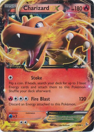 Charizard EX 11/106 Ultra Rare Pokemon Card (XY Flashfire)