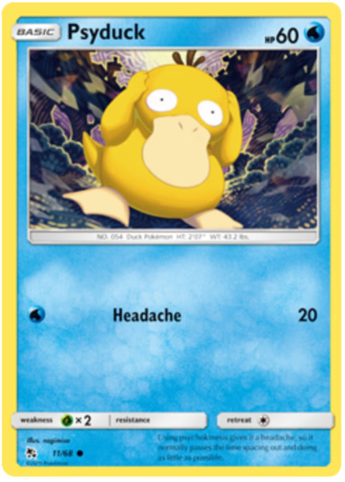 Psyduck 11/68 Common Pokemon Card (Hidden Fates)