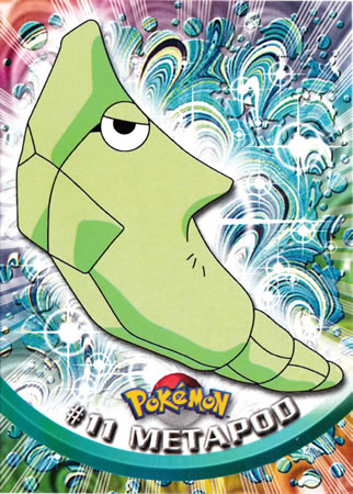 Metapod #11 Topps Series 1 Pokemon Card