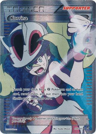 Korrina 111/111 Ultra Rare Pokemon Card (XY Furious Fists)
