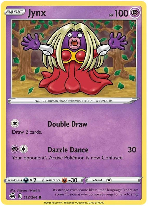 Jynx 112/264 Common Pokemon Card (SWSH Fusion Strike)