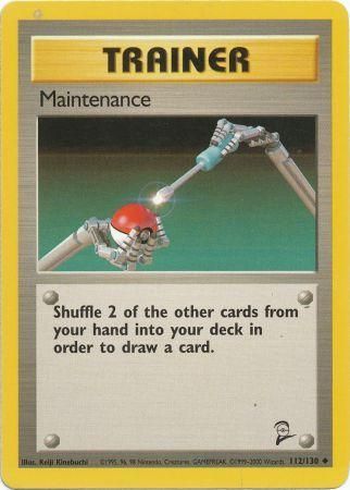 Maintenance 112/130 Uncommon Pokemon Card (Base Set 2)