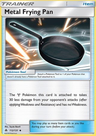 Metal Frying Pan 112/131 Uncommon Pokemon Card (Forbidden Light)