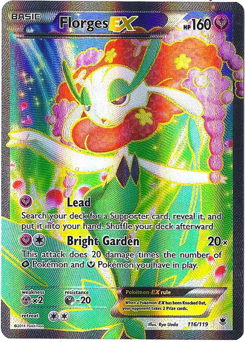 Pokemon Florges Rarest Color Florges EX 116/119 Ultra Rare Pokemon Card (XY Phantom Forces) — Titan ...