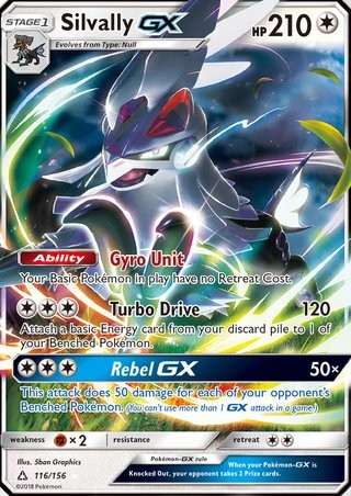 Silvally GX 116/156 Ultra Rare Pokemon Card (Ultra Prism)