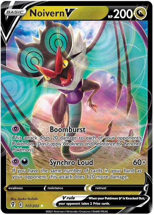 Noivern V 117/203 Ultra Rare Pokemon Card (SWSH Evolving Skies)