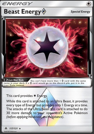 Beast Energy Prism Star 117/131 (Pokemon SM Forbidden Light)