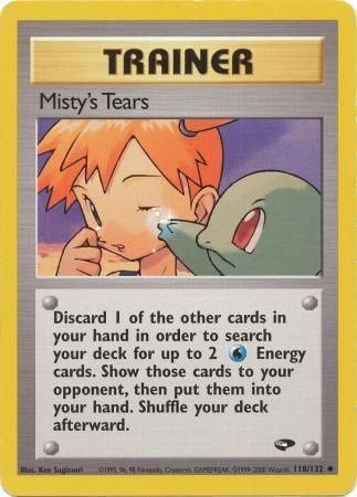 Misty's Tears 118/132 Uncommon Pokemon Card (Gym Challenge)