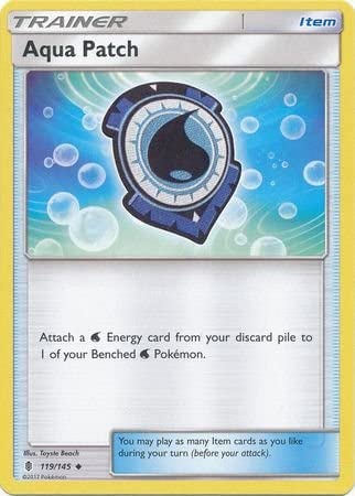 Aqua Patch 119/145 Uncommon Pokemon Card (SM Guardians Rising)